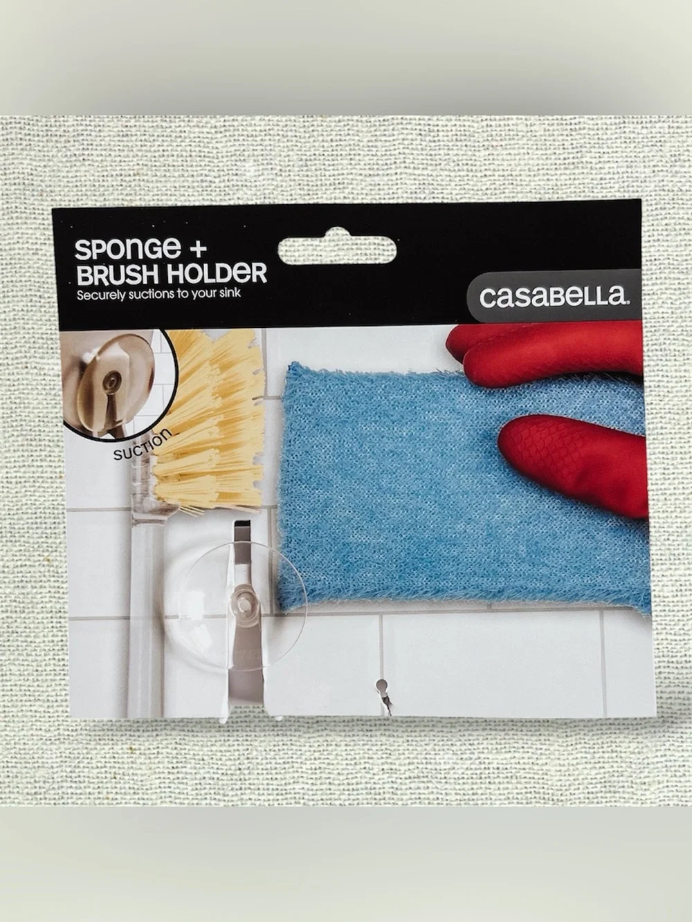 NEW Kitchen Sink Sponge & Dish Brush Holder Organizer